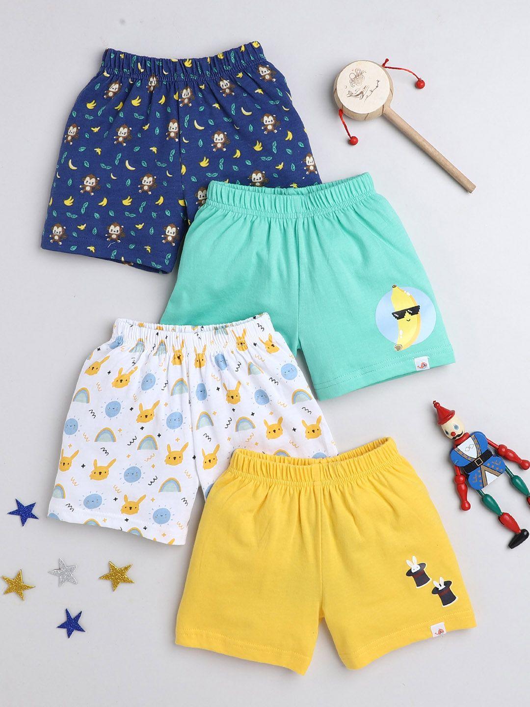 bumzee-boys-pack-of-4-graphic-printed-cotton-shorts