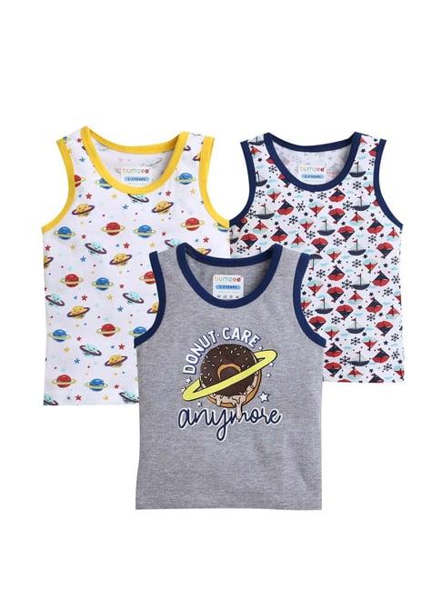 bumzee kids multicolor cotton printed t-shirt