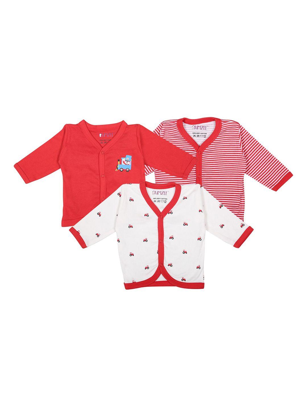 bumzee unisex kids red printed