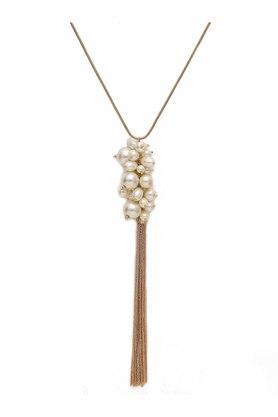 bunch of pearl drop chain necklace
