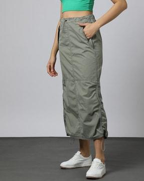 bungee cord skirt olive xs