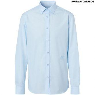 burberry  monogram cotton poplin shirt