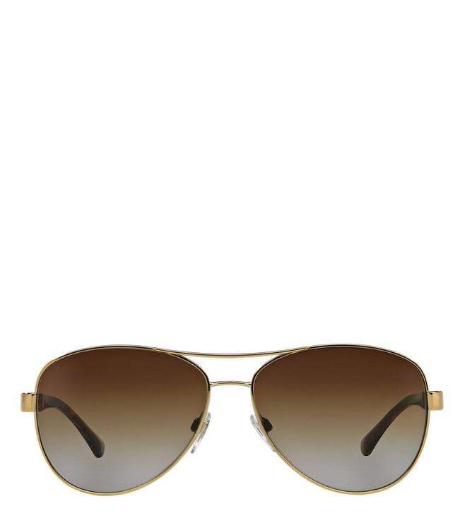 burberry 0be308011 polarized aviator sunglasses for women