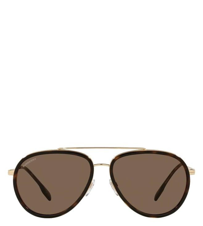 burberry 0be312510177359 uv protected aviator sunglasses for men