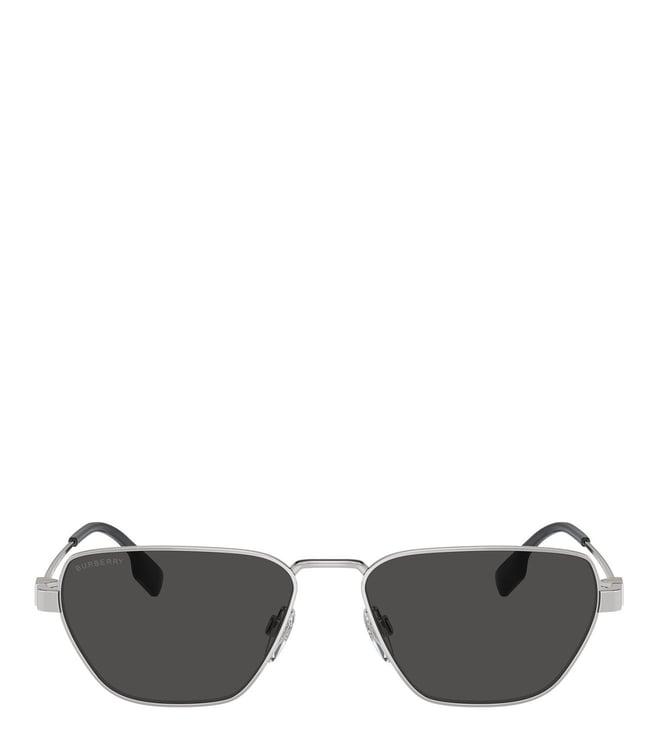 burberry 0be314610058756 grey uv protected square sunglasses for men