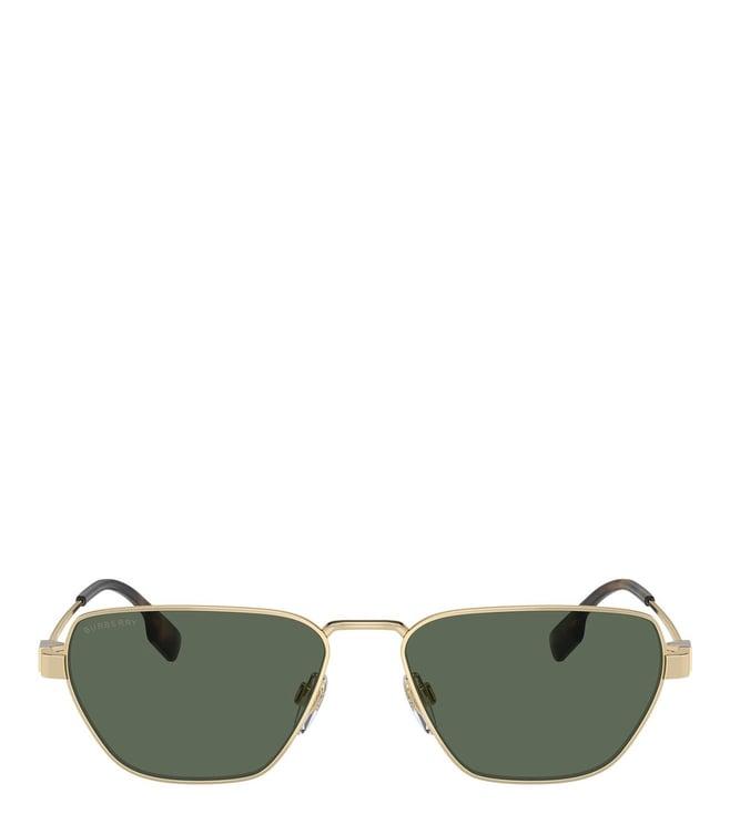 burberry 0be314611097156 green uv protected square sunglasses for men