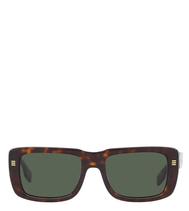 burberry 0be4376u30027155 green classic reloaded uv protection rectangular sunglasses for men