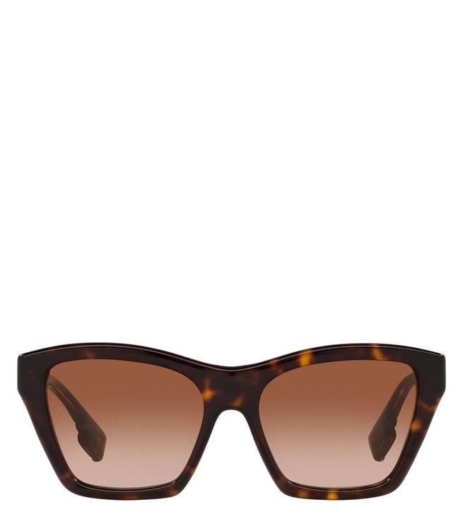 burberry 0be439130021354 brown b. lola uv protection square sunglasses for women