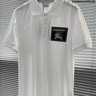 burberry logo lapel polo shirt