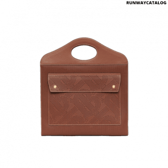 burberry medium perforated monogram leather pocket bag