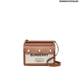 burberry mini horseferry print title bag