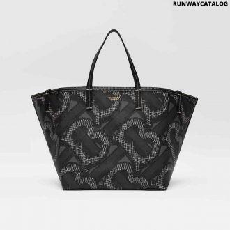 burberry mini monogram print e-canvas beach tote