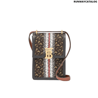 burberry monogram stripe e-canvas robin bag