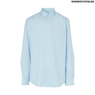 burberry monogrom motif stretch cotton poplin shirt