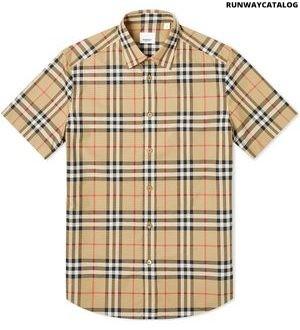 burberry short sleeve caxton check shirt