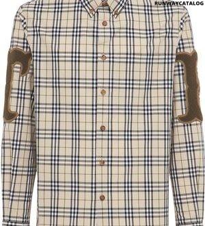 burberry taynton badges check poplin shirt