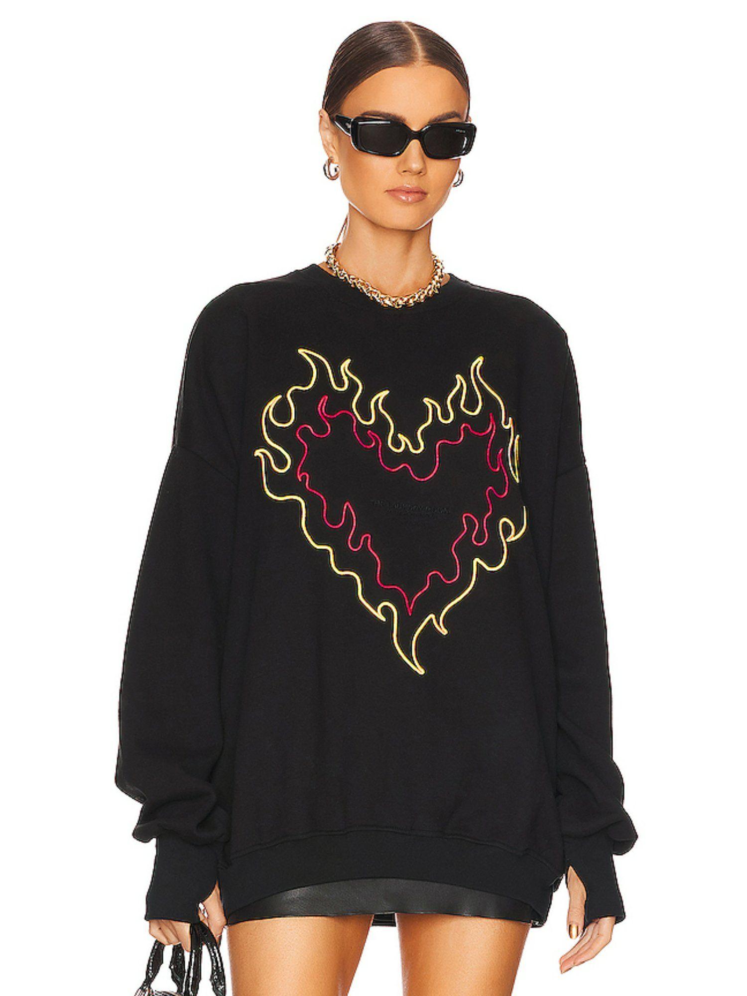 burn heart jumper