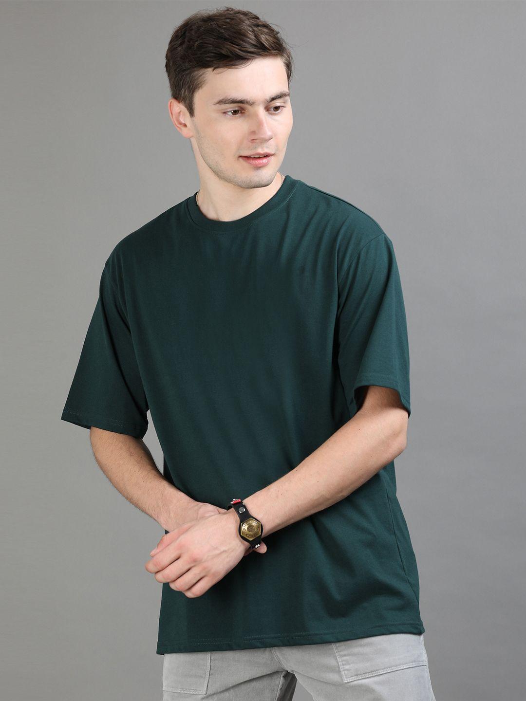 bushirt drop-shoulder sleeves oversized pure cotton t-shirt