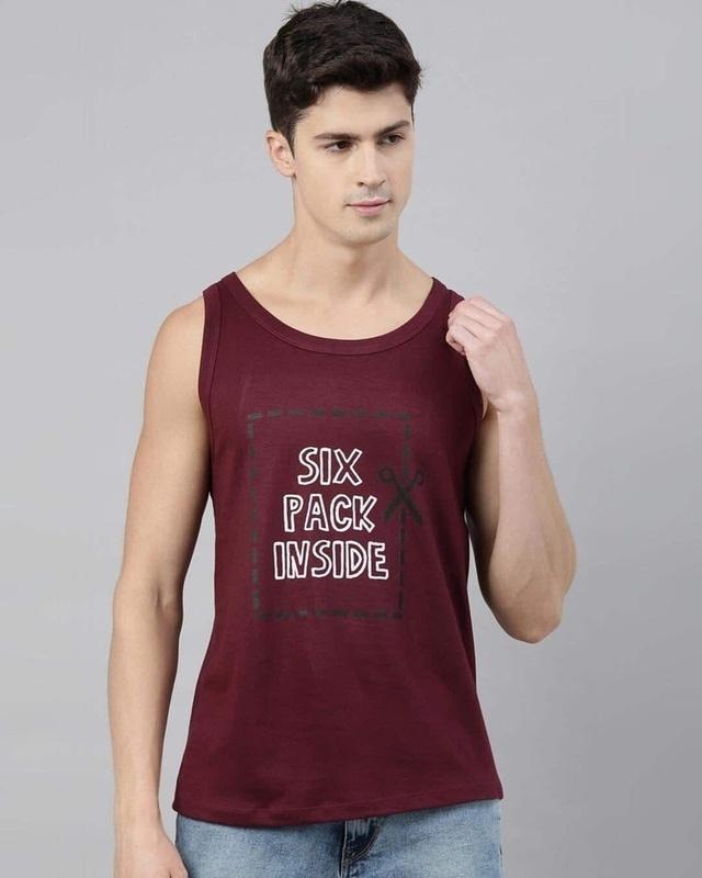 bushirt six pack maroon vest