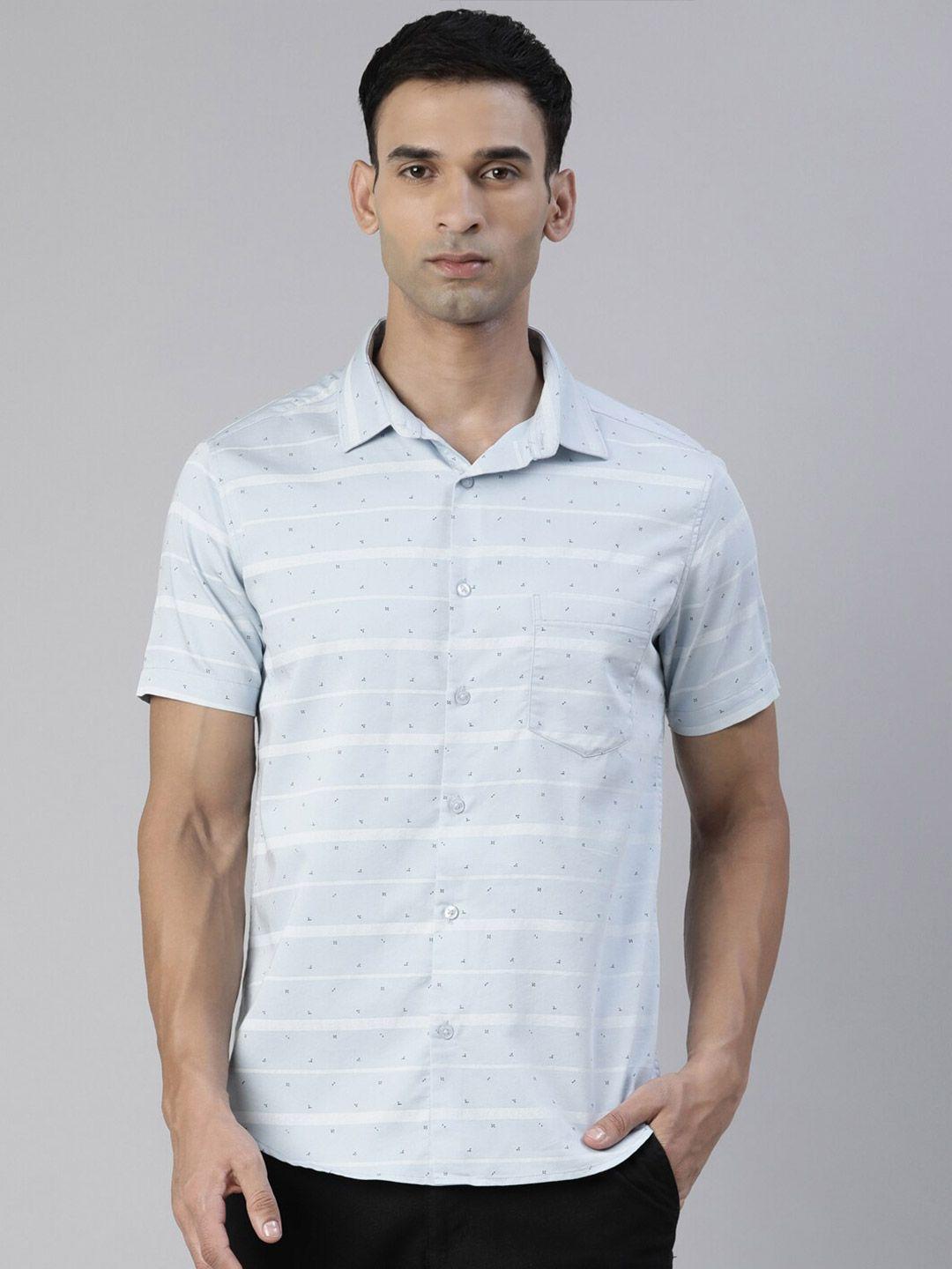 bushirt striped comfort fit pure cotton casual shirt