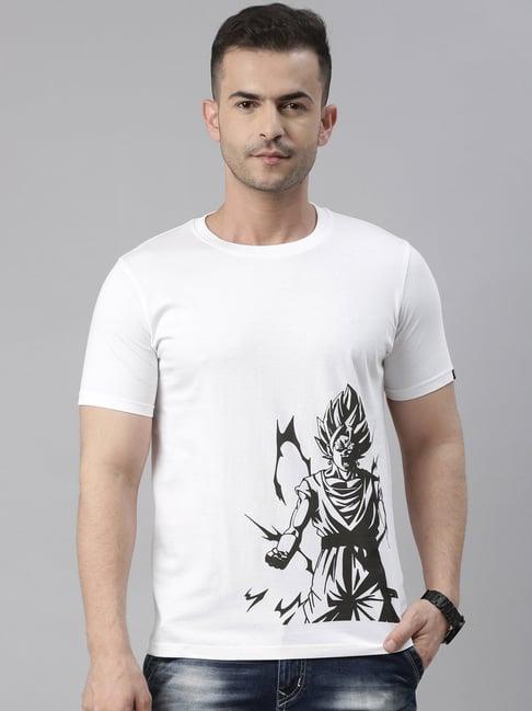 bushirt white cotton crew t-shirt