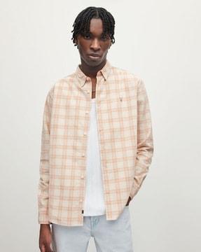 busquets cotton relaxed fit checks shirt