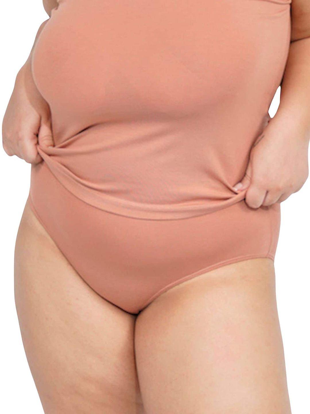 butt-chique plus size high-rise anti-odour hipster briefs