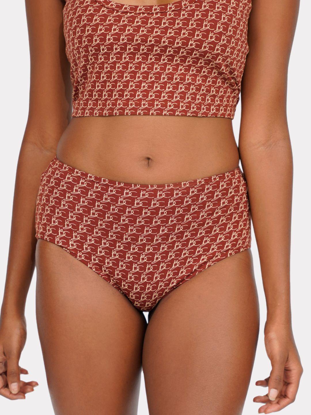 butt-chique printed anti bacterial hipster briefs
