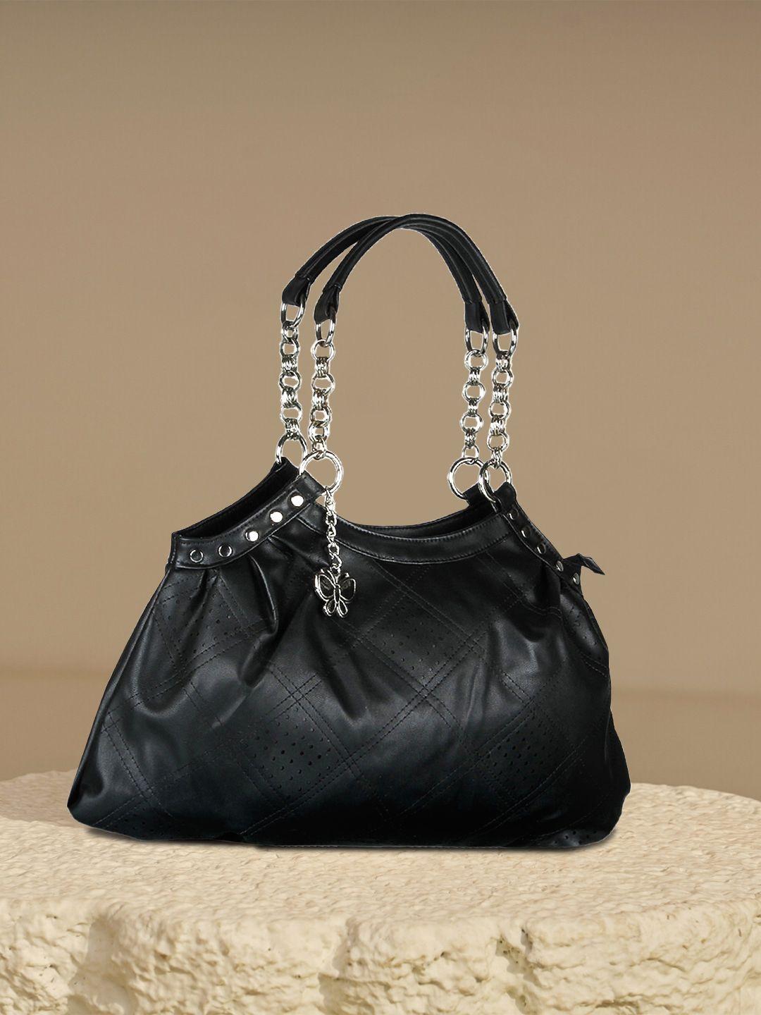 butterflies black handbag