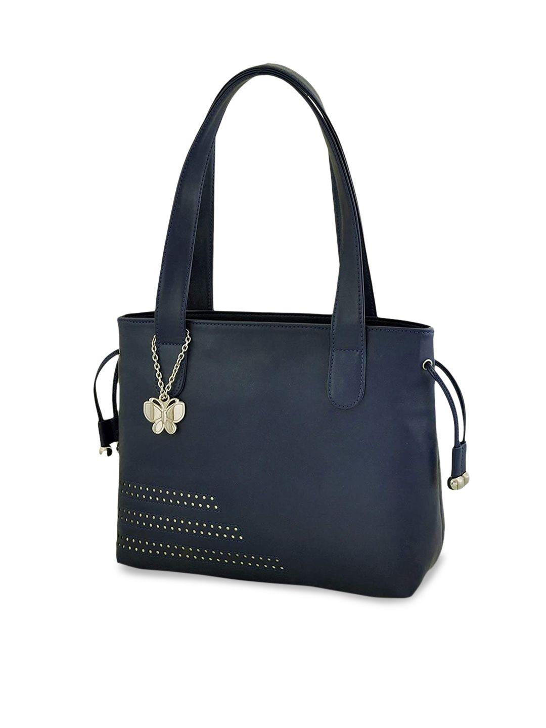 butterflies embellished structured shoulder bag