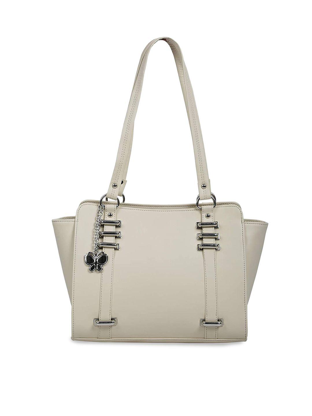 butterflies structured shoulder bag