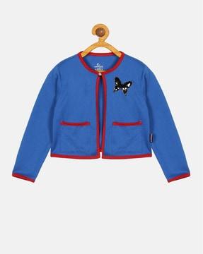 butterfly embellished jacket