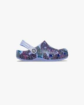 butterfly print clogs