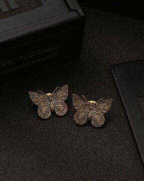 butterfly pattern cufflinks