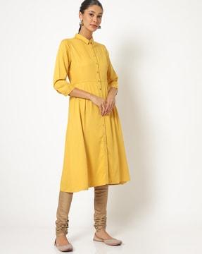 button-down a-line dress