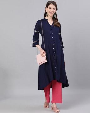 button-down a-line dress