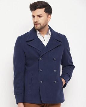 button-down closure coat