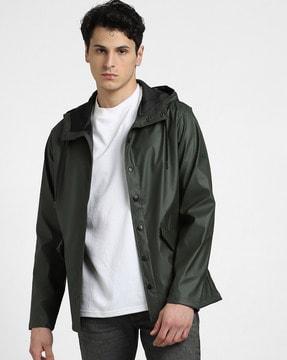 button-down closure jacket