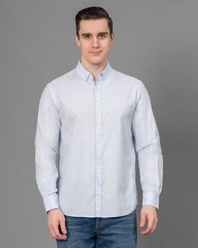 button-down collar shirt with full sleeves