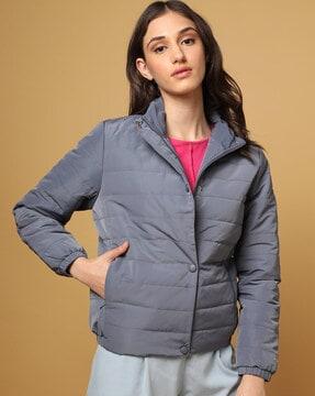 button-down puffer jacket