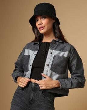 button-down trucker jacket