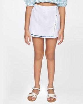 buttoned-skorts-with-semi-elasticated-waist