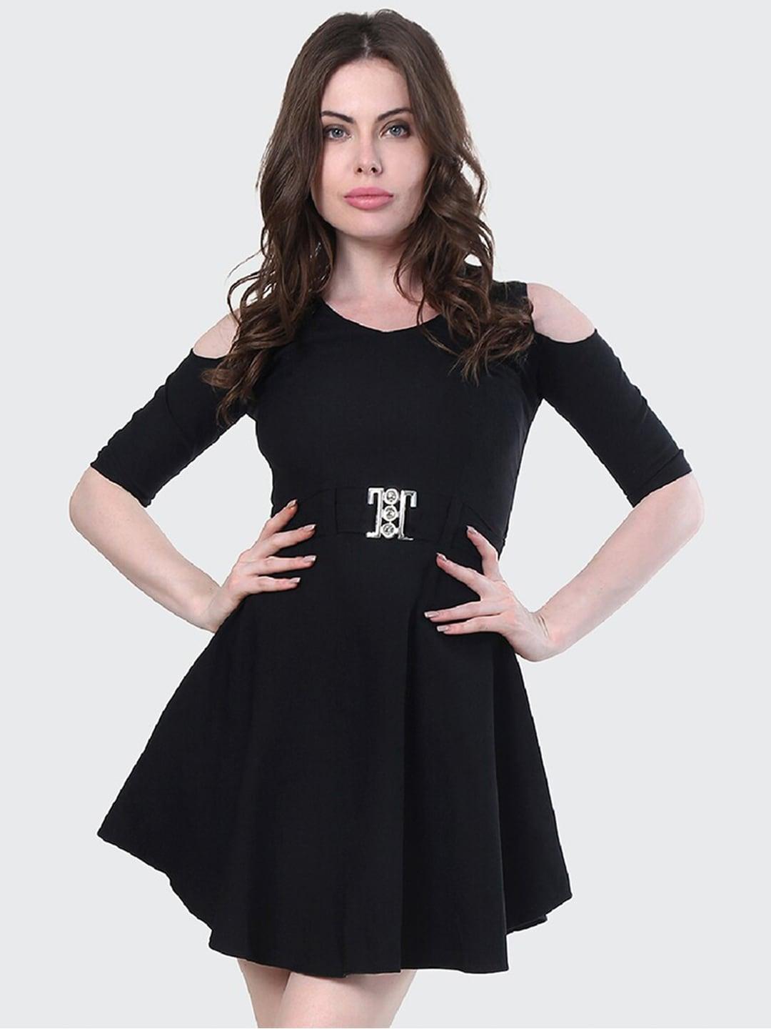 buy new trend women black mini dress