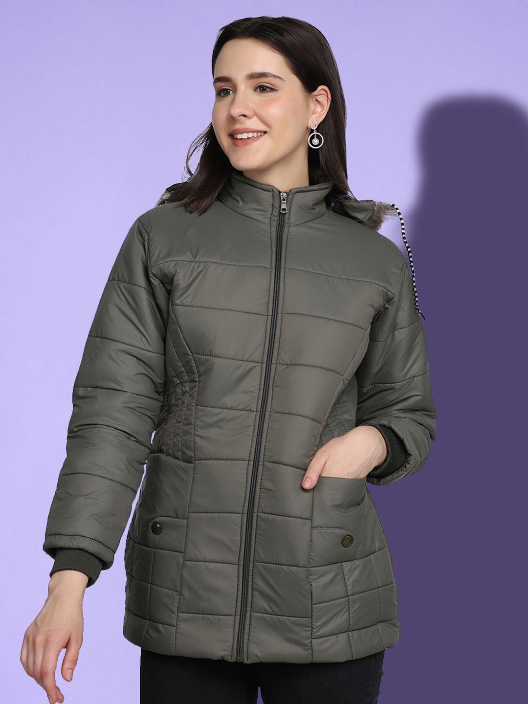 buy new trend women green lightweight longline parka jacket