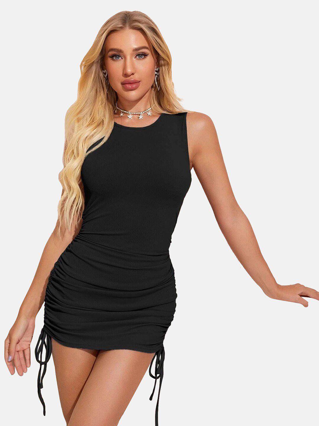 buy new trend tie-up bodycon mini dress