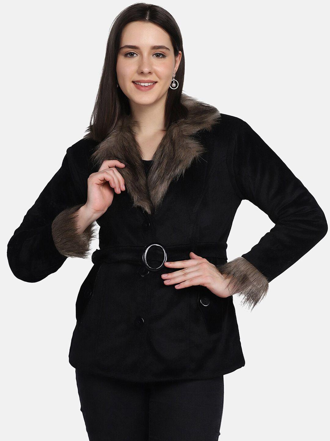 buy new trend women black lightweight parka jacket