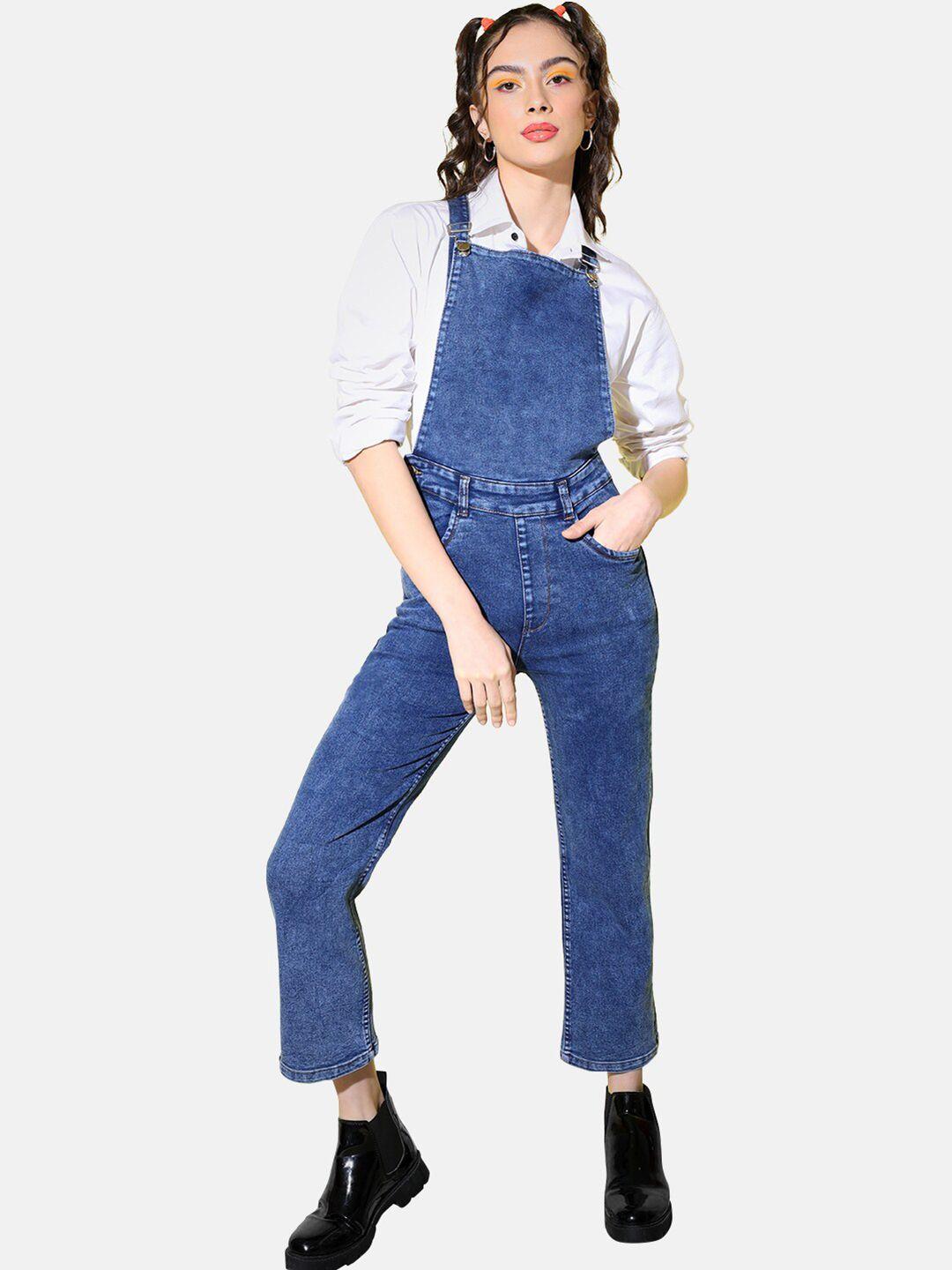 buy new trend women cotton denim dungaree