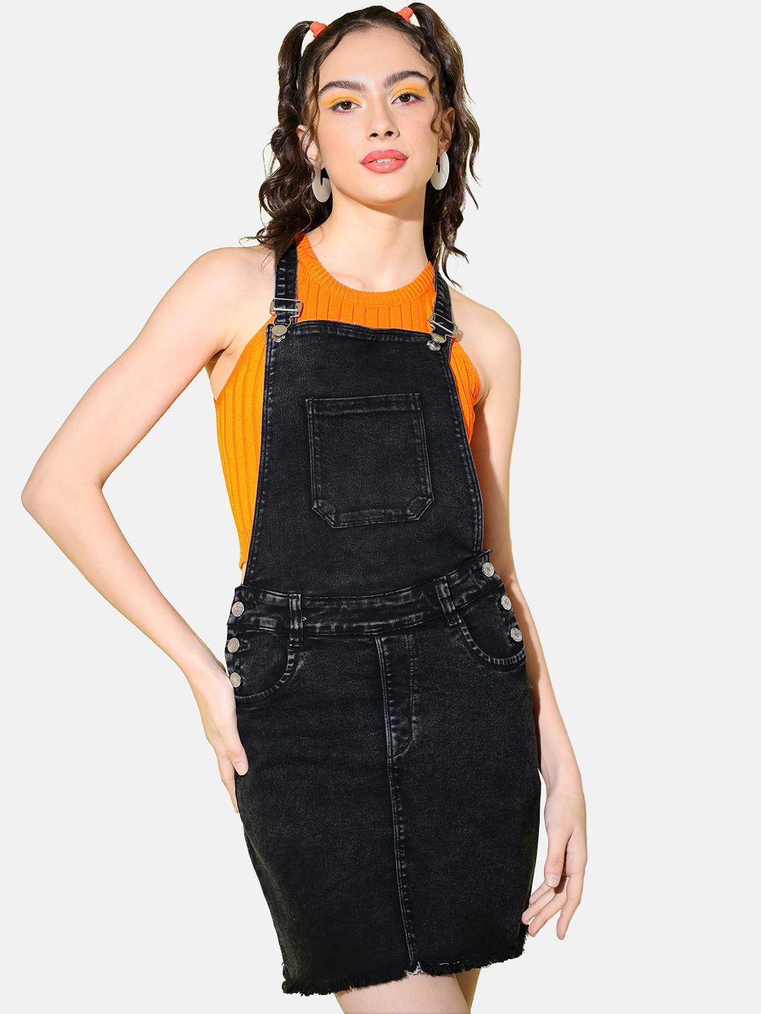 buy new trend women cotton denim dungaree