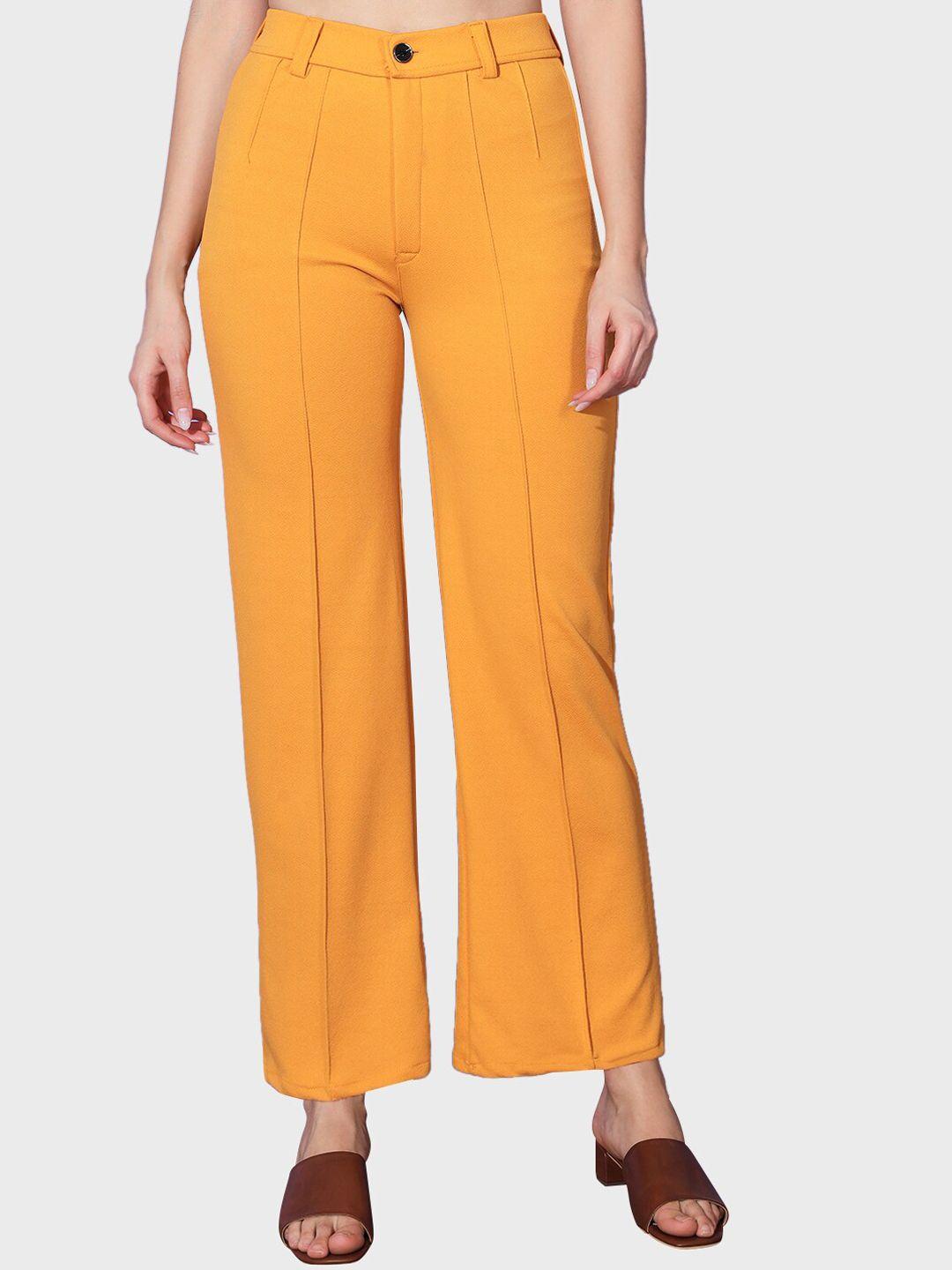 buy new trend women high-rise relaxed trousers