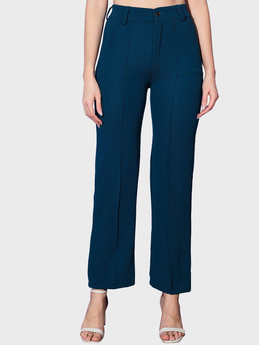 buy new trend women high-rise relaxed trousers